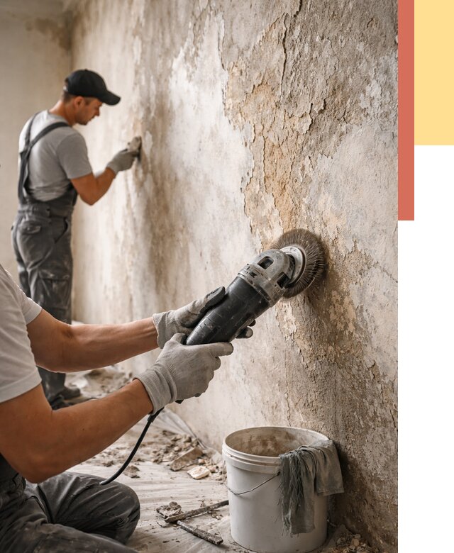 Снятие и удаление краски со стен в Гудермесе от 2152 руб. — ОТДЕЛОЧНИК-Гдр