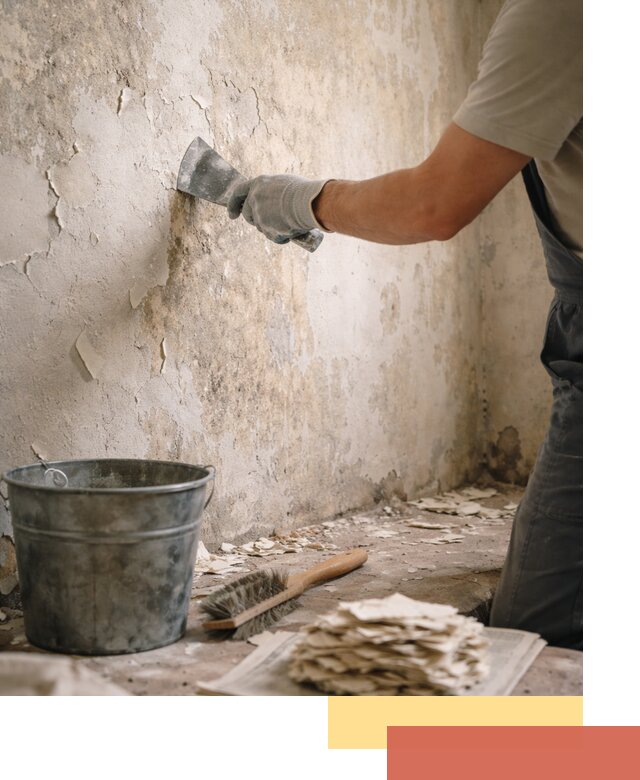 Удаление старой краски со стен в Гудермесе качественно и быстро