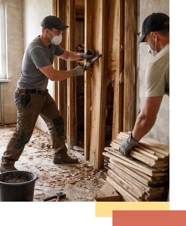 Демонтаж деревянных перегородок в Гудермесе быстро и аккуратно