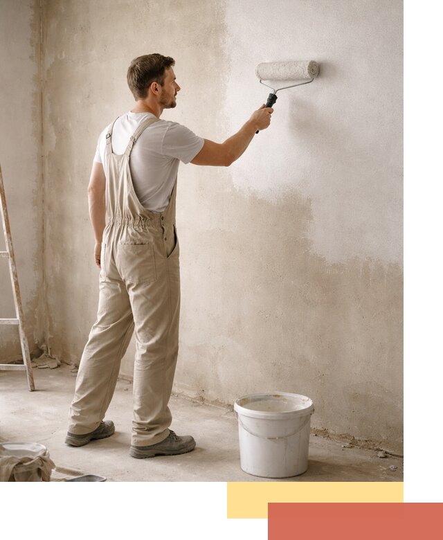 Грунтовка стен под отделку в Гудермесе профессиональным раствором