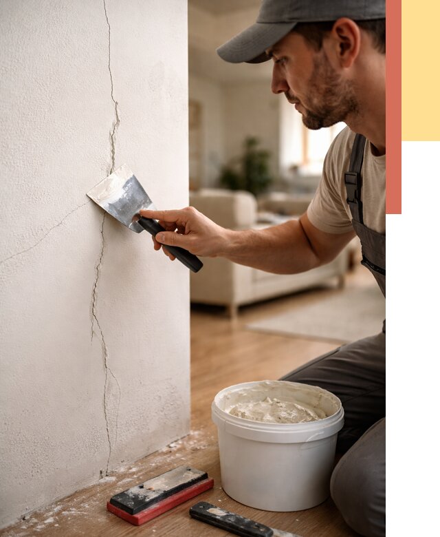 Заделка трещин и сколов в Гудермесе от 2511 руб. — быстро и недорого | ОТДЕЛОЧНИК-Гдр