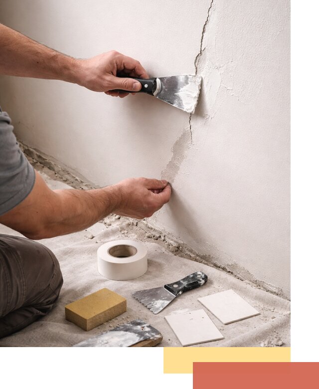 Заделка трещин и сколов в стенах и потолках в Гудермесе