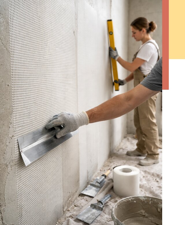 Армирование стен стеклосеткой в Гудермесе от 3279 руб. под ключ | ОТДЕЛОЧНИК-Гдр