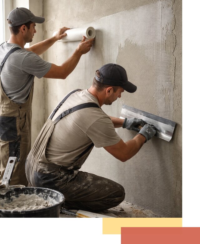 Армирование стен стеклосеткой в Гудермесе для прочной отделки