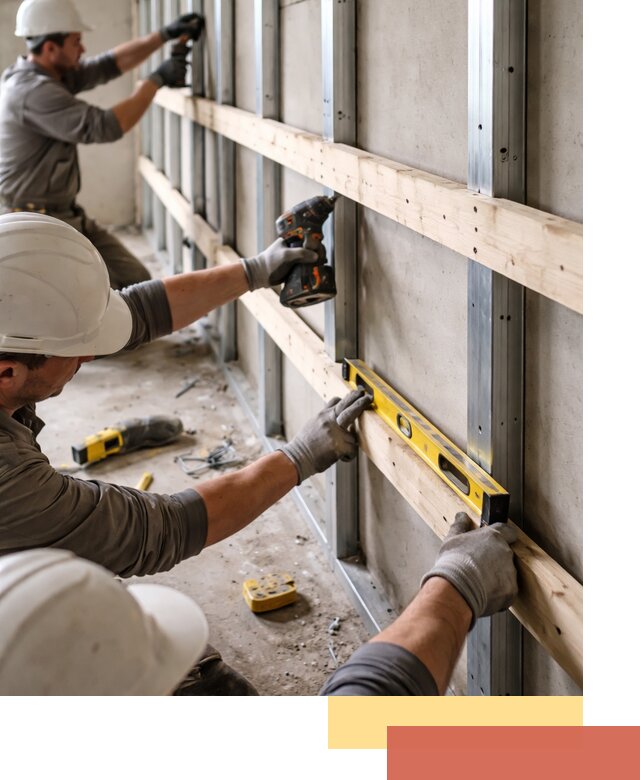 Устройство обрешетки под панели в Гудермесе