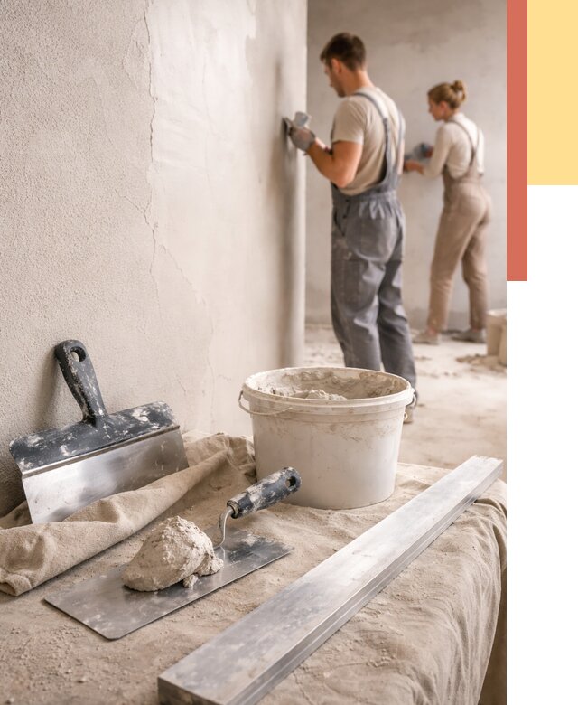 Штукатурка стен гипсовая в Гудермесе от 4611 руб/м2 — быстро и недорого | ОТДЕЛОЧНИК-Гдр