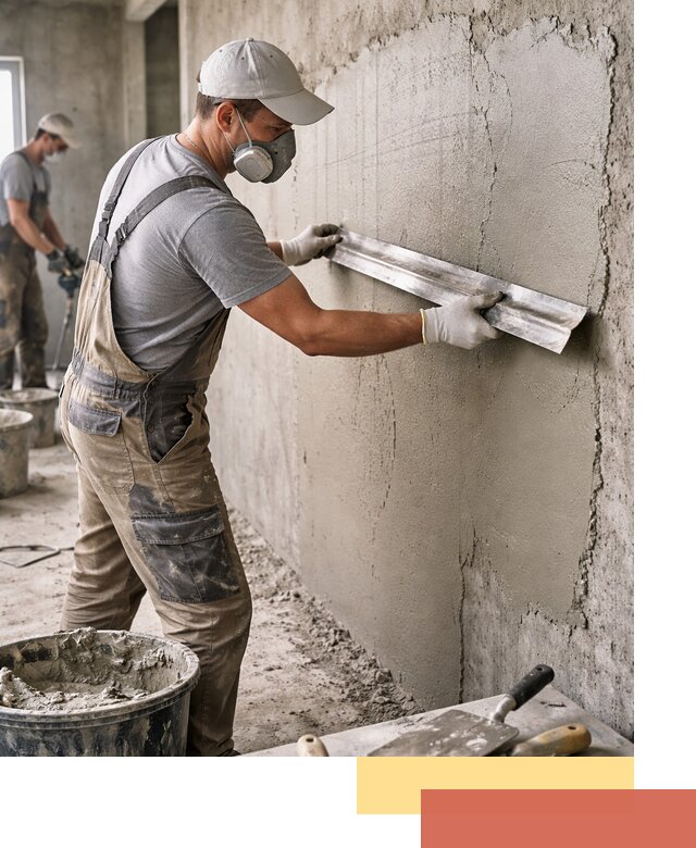 Штукатурка бетонных стен в Гудермесе качественно и долговечно