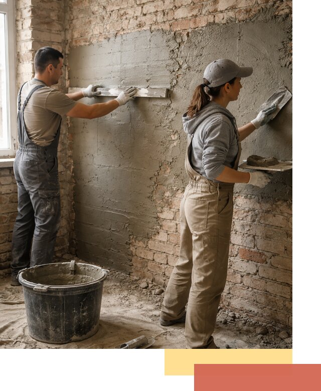 Штукатурка кирпичных стен в Гудермесе — качественно и надежно