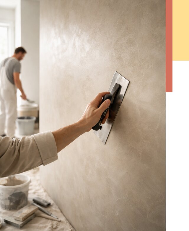 Венецианская штукатурка в Гудермесе от 3586 руб/м² — нанесение стен под ключ | ОТДЕЛОЧНИК-Гдр