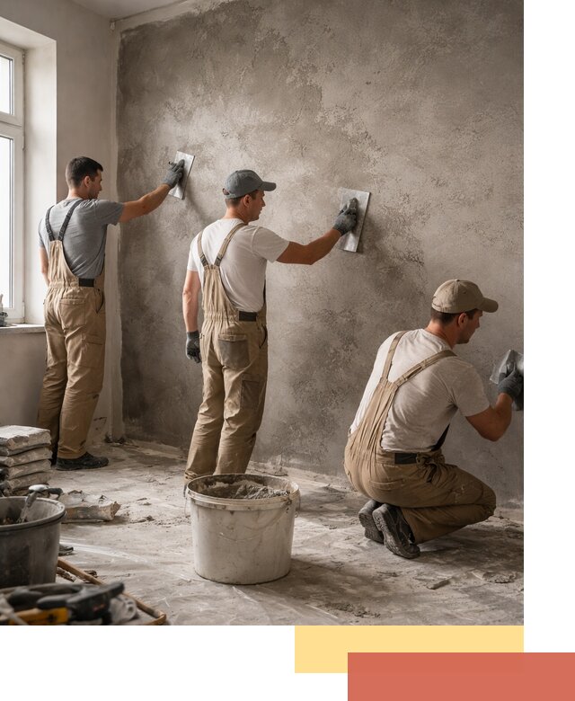 Декоративная штукатурка под бетон в Гудермесе для стен и потолков