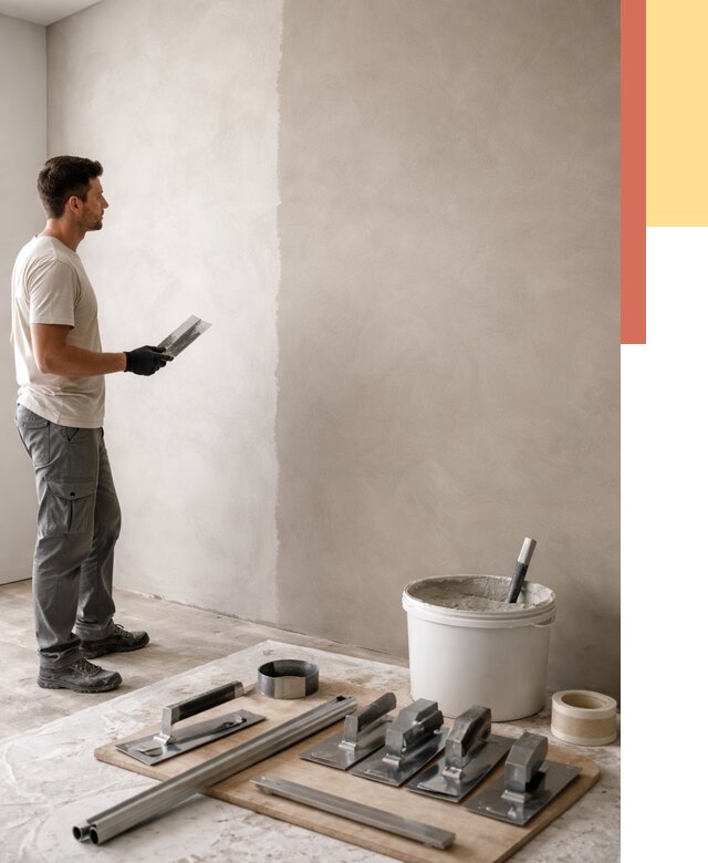 Нанесение микроцемента на стены в Гудермесе от 3279 руб./м2 под ключ | ОТДЕЛОЧНИК-Гдр