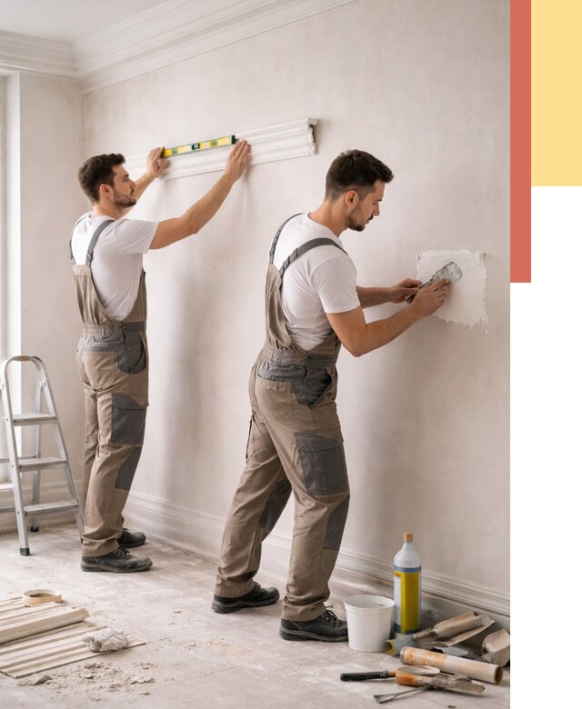 Монтаж лепнины на стены в Гудермесе от 4611 руб. — недорого, быстро | ОТДЕЛОЧНИК-Гдр