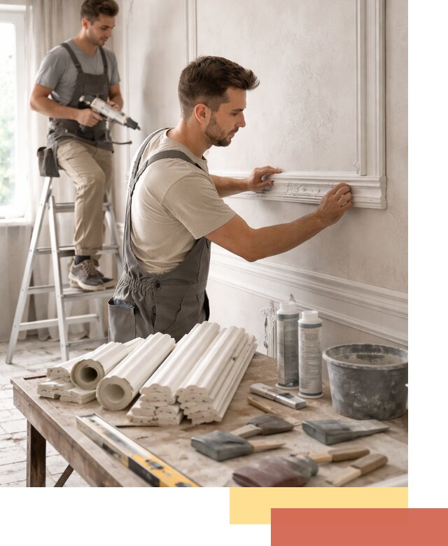 Монтаж лепнины на стены в Гудермесе профессионально и качественно