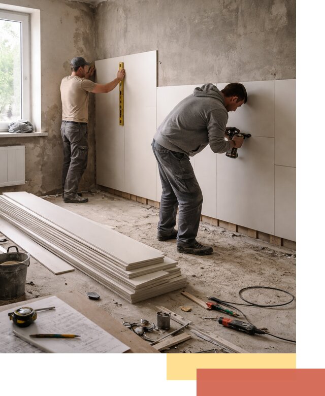 Монтаж ПВХ панелей на стены в Гудермесе качественно и быстро