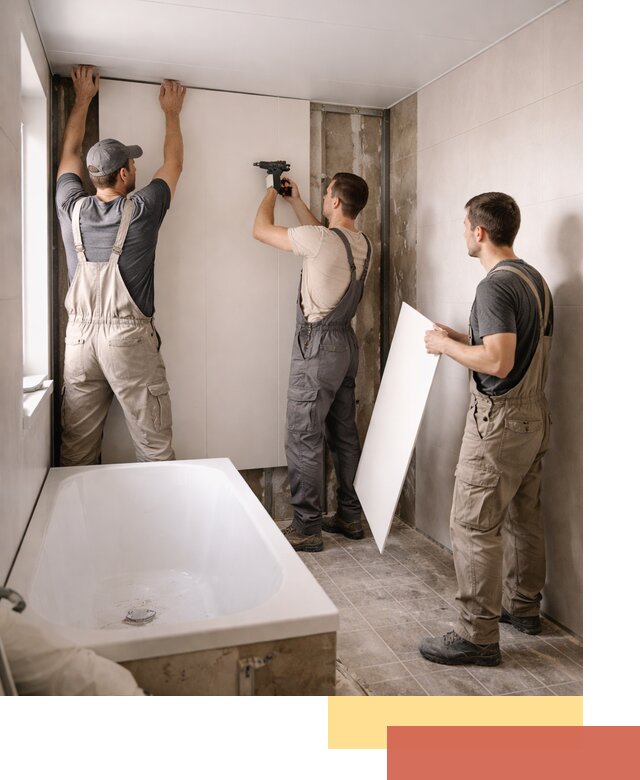 Отделка ванной панели ПВХ профессионально в Гудермесе