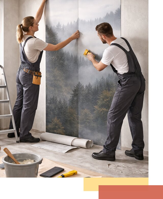 Поклейка фотообоев профессионально в Гудермесе под ключ