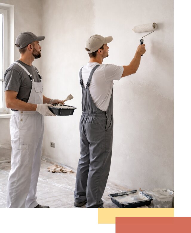 Покраска стен водоэмульсионной краской в Гудермесе