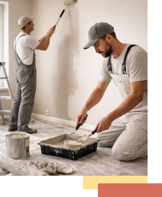 Покраска стен в квартире в Гудермесе — профессионально и аккуратно