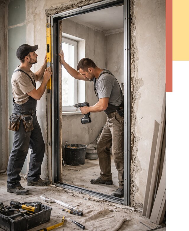 Закладка дверного проема в Гудермесе от 3586 руб. — быстро и недорого | ОТДЕЛОЧНИК-Гдр