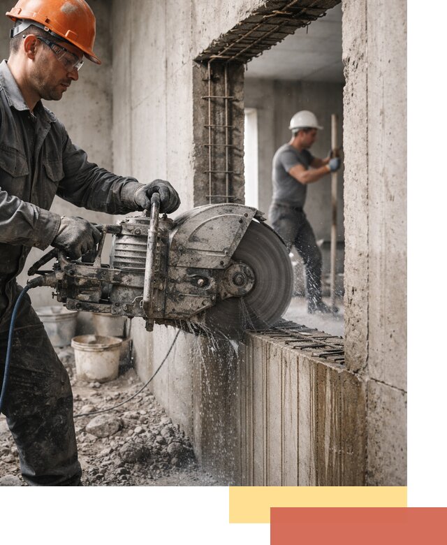 Алмазная резка проемов в Гудермесе быстро и точно