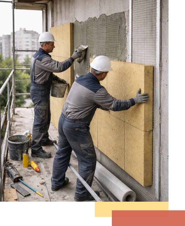 Утепление стен зданий и домов в Гудермесе качественно и надежно