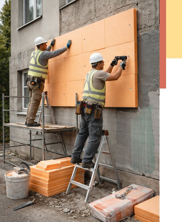 Утепление стен пеноплексом в Гудермесе от 1896 руб./м2 — быстро и недорого | ОТДЕЛОЧНИК-Гдр