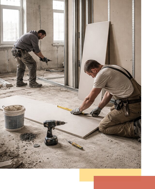 Кладка перегородок из ПГП под ключ в Гудермесе