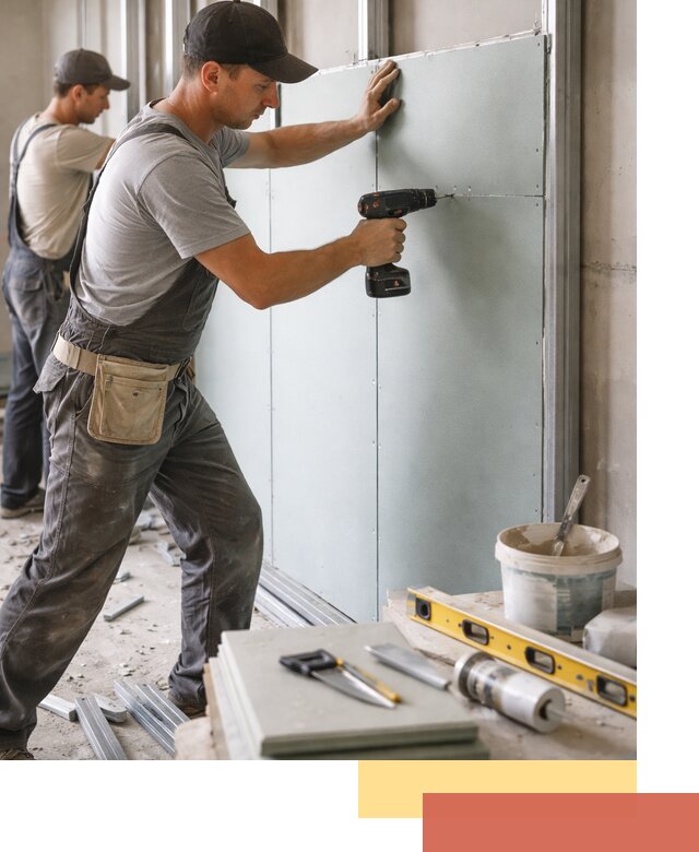 Кладка влагостойких перегородок ПГП в Гудермесе