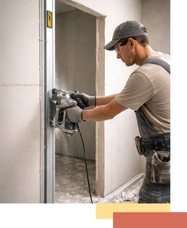 Устройство дверного проема в перегородке в Гудермесе