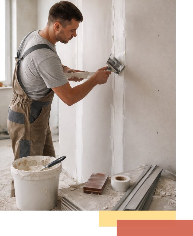 Шпаклевка перегородок из гипсокартона в Гудермесе качественно и быстро