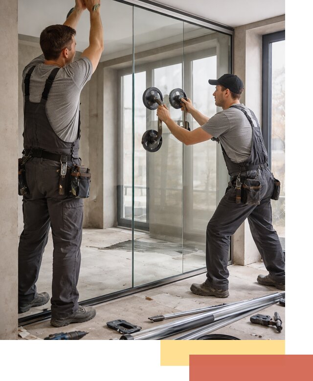 Цельностеклянные перегородки под ключ в Гудермесе