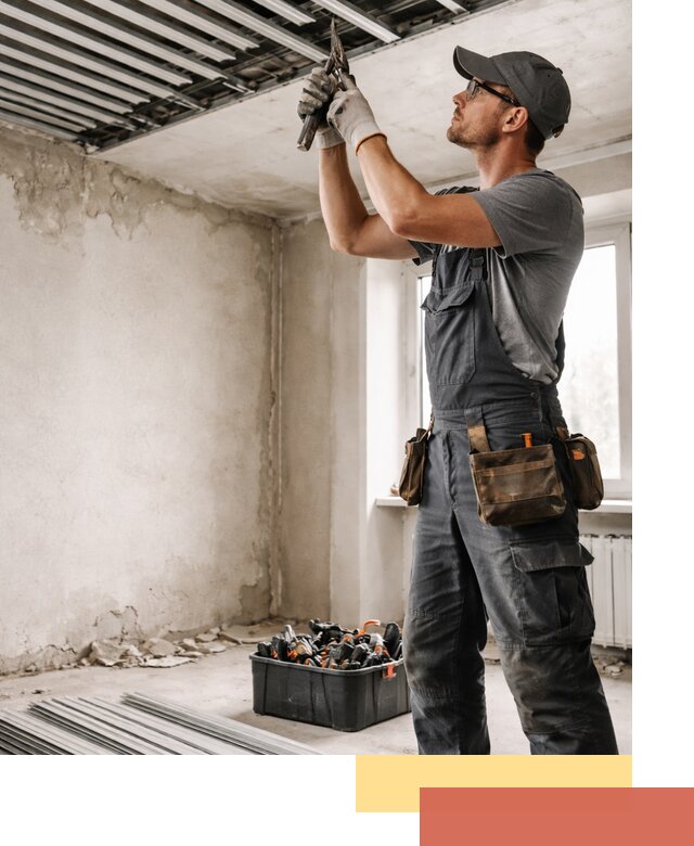 Демонтаж реечного потолка в Гудермесе быстро и аккуратно