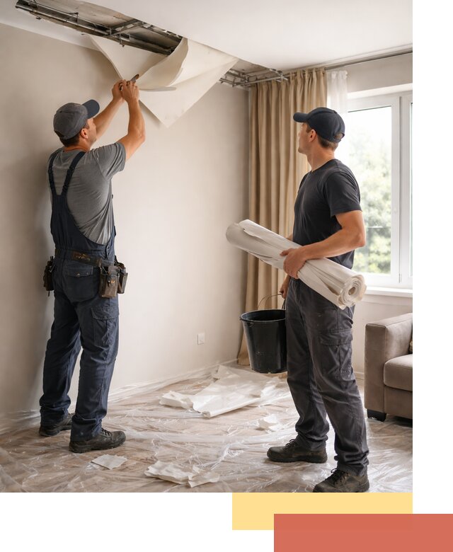 Демонтаж натяжного потолка в Гудермесе быстро и аккуратно