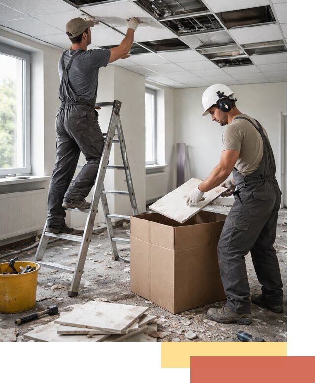 Демонтаж потолочной плитки в Гудермесе быстро и аккуратно