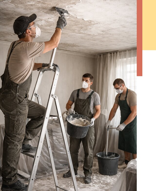 Удаление побелки с потолка в Гудермесе от 2562 руб. быстро и недорого | ОТДЕЛОЧНИК-Гдр