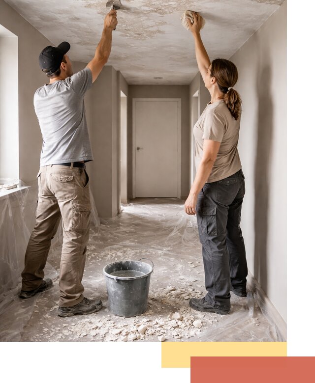 Удаление побелки с потолка в Гудермесе — быстро и аккуратно