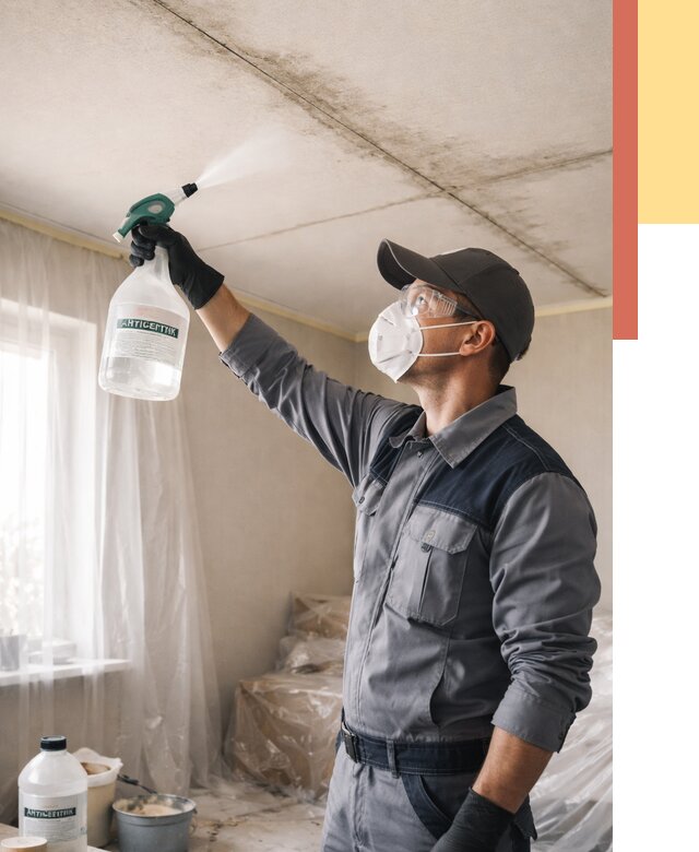 Антисептическая обработка потолка в Гудермесе от 2562 руб. | ОТДЕЛОЧНИК-Гдр