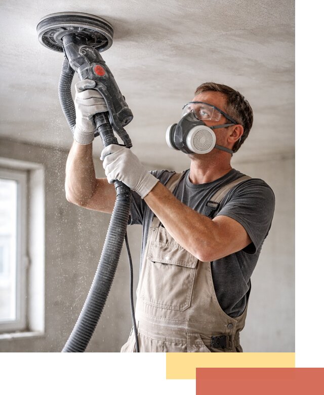 Шлифовка потолка в Гудермесе — качественная подготовка под отделку