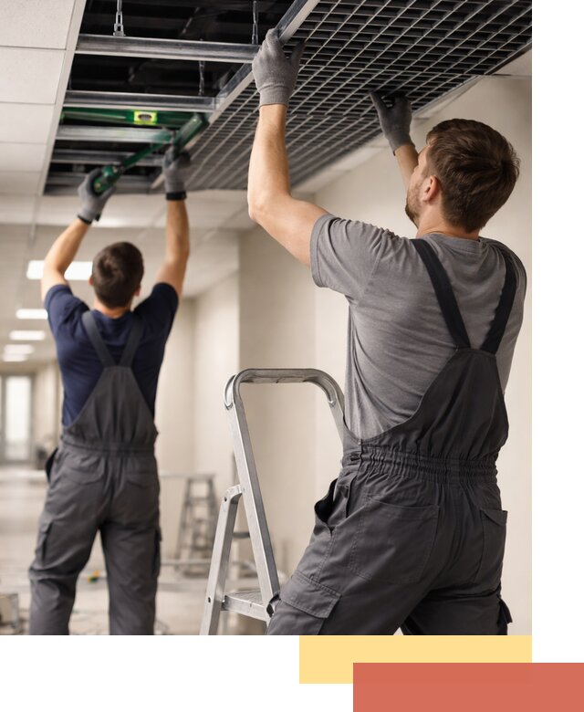 Монтаж потолка Грильято в Гудермесе: установка под ключ качественно