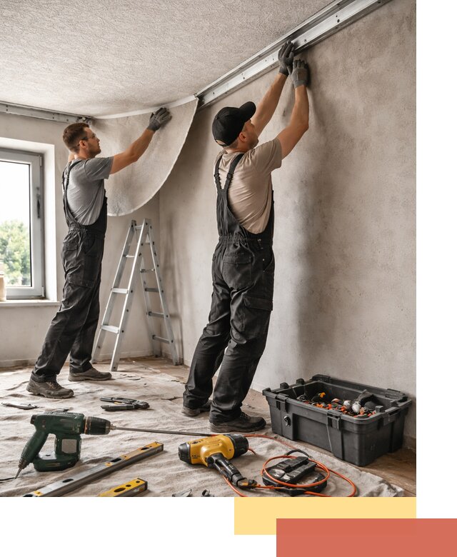 Монтаж фактурного натяжного потолка в Гудермесе качественно и быстро