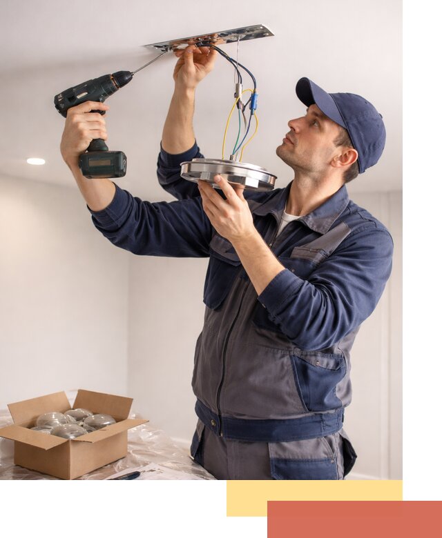 Установка люстры в натяжной потолок в Гудермесе