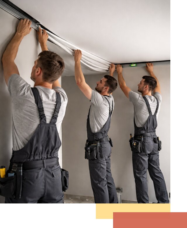 Теневые натяжные потолки в Гудермесе: монтаж и отделка быстро и качественно