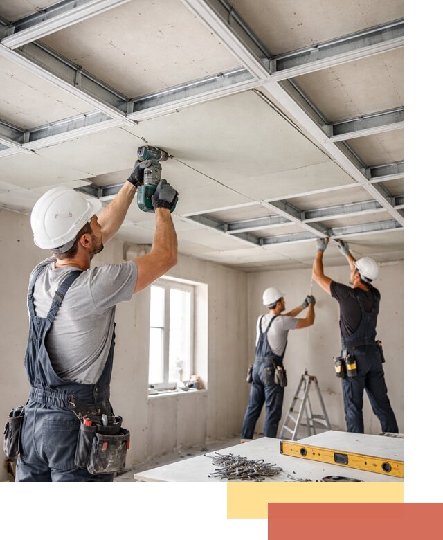 Кессонный потолок из гипсокартона под ключ в Гудермесе