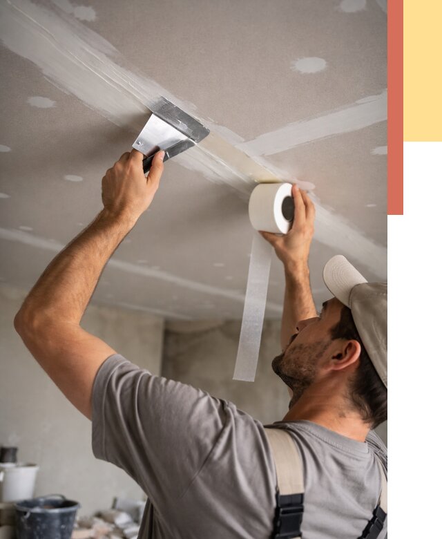Обработка швов потолка ГКЛ в Гудермесе от 7685 руб. под ключ | ОТДЕЛОЧНИК-Гдр