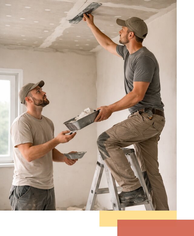 Шпаклевка потолка из гипсокартона в Гудермесе качественно и быстро