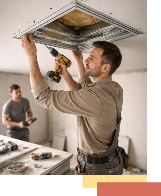 Монтаж люка в потолок из ГКЛ в Гудермесе