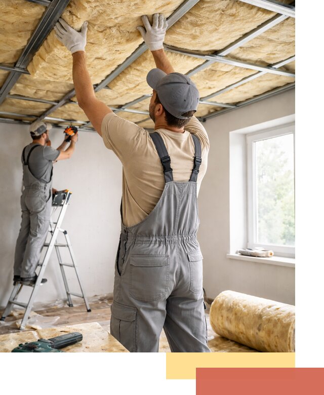 Утепление потолка под ключ в Гудермесе качественно и быстро