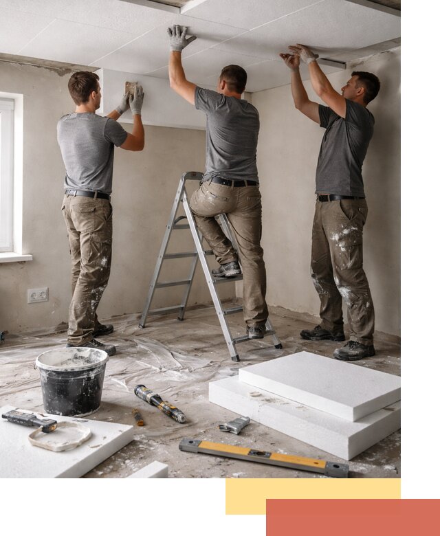 Утепление потолка пенопластом в Гудермесе быстро и качественно