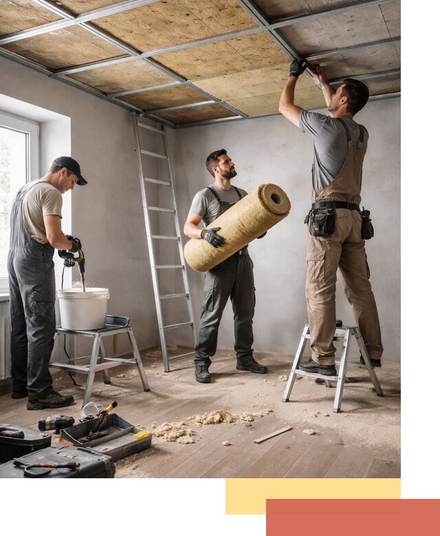 Шумоизоляция потолка в Гудермесе: профессиональный монтаж и отделка